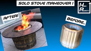 Solo Stove Bonfire makeover with a Whiskey Barrel [upl. by Sexton463]