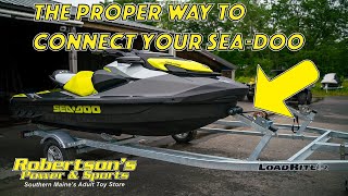 The proper way to attach your SEA DOO to the trailer [upl. by Anyotal128]