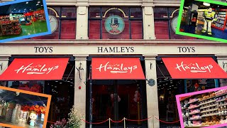 LONDON WALK  HAMLEYS TOYS  Hamleys Toys Store Tour in Regent Street London [upl. by Kirre]