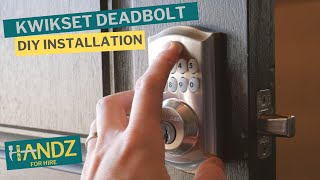 How to QUICKLY and EASILY Install a Kwikset Smartcode Deadbolt [upl. by Attenyl]