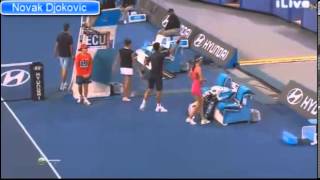 REALLY FUNNY NOVAK DJOKOVIC amp ANA IVANOVIC GANGNAM STYLE [upl. by Tessil678]