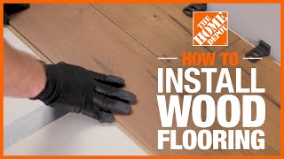 How to Install Hardwood Flooring  The Home Depot [upl. by Urbani656]