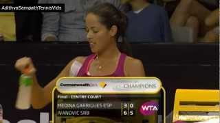 Ana Ivanovic Funny moment  Sits in the wrong chair [upl. by Aisel]