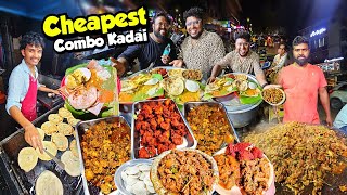 🔥மக்கள் படைசூழும் Vishwa Cheapest Combo Tiffin Kadai🤩  Tamil Food Review [upl. by Nilreb]