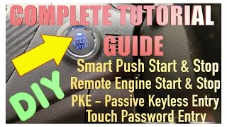 DIY StartStop Button with Passive Keyless Entry [upl. by Anahsahs]