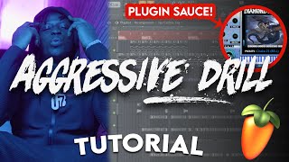 MAKING AN AGGRESSIVE UK DRILL BEAT FOR ABRA CADABRA UK Drill Tutorial  FL Studio [upl. by Malcom]