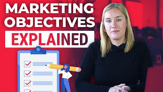 Marketing Objectives Explained  10 Examples [upl. by Nnaecyoj]