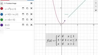 Graphing Piecewise Functions with Desmos [upl. by Nednil]