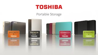 Toshiba Canvio  Portable Storage  Product Line Up [upl. by Waddington]