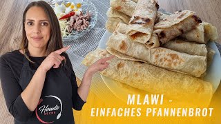 Mlawi Tunesien  Dünnes Pfannenbrot  Rezept für eine einfache Zubereitung [upl. by Marjy]