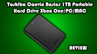 Toshiba Canvio Basics USB 30 1TB Portable Hard Drive Xbox OnePS4PCMAC Review [upl. by Akehsat144]