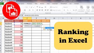 How to Rank Items Using Excel RANK Functions [upl. by Brenza]