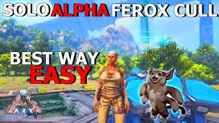 ALPHA Ferox Cull EASY and SOLO Mission  ARK Genesis 2 [upl. by Jeffry]