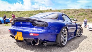 Mazda RX7 Bridgeport 13B Single Turbo 2Rotor Lovely BrapBrap Sound [upl. by Shelley99]