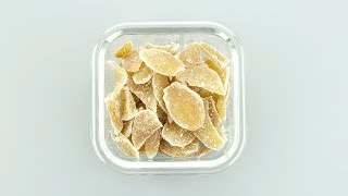 How to make Ginger Candy  Easy Candied Ginger Recipe [upl. by Tavis]