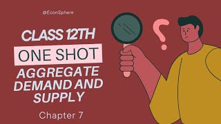 Aggregate Demand And Supply  Class 12  Chapter 7  Macroeconomics  EconSphere [upl. by Dorrehs]