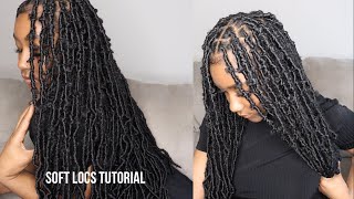 How to Wrap Soft Faux Locs over my Natural Locs [upl. by Malina823]