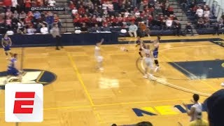 High schooler drains crazy buzzerbeater from beyond half court  ESPN [upl. by Loni750]