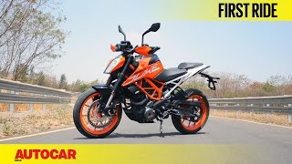 2017 KTM Duke 390  First Ride  Autocar India [upl. by Tad]