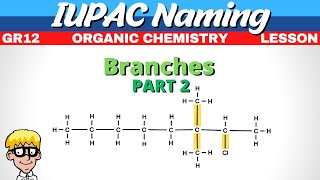 Naming Organic Molecules Grade 12  Branches [upl. by Erdna530]