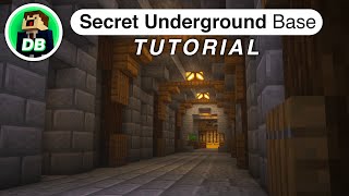 Minecraft How to Build a Secret Underground Base Tutorial [upl. by Nylzaj388]