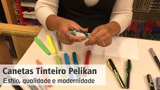 Canetas Tinteiro Pelikan  Twist Pelikano UP e Style [upl. by Luap275]