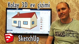 Kolay 3D ev Ã§izimi SketchUp [upl. by Orten]