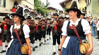 FESTUMZUG  Bezirksmusikfest Hopfgarten 2024 [upl. by Jessabell]