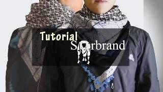 Tutorial memakai sorban  How to tie keffiyeh By Sorbrand [upl. by Bette]