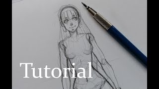 Mädchen Körper zeichnen Tutorial [upl. by Lotsyrc]