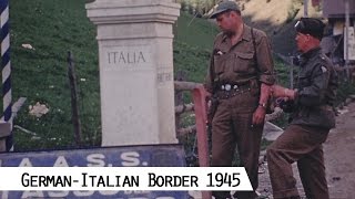 Brenner Pass  the former GermanItalian border in 1945 in color and HD [upl. by Tnecillim]