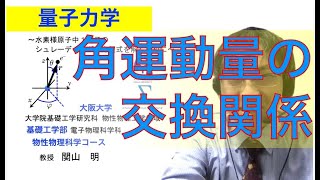 軌道角運動量の交換関係 〜水素原子中電子のSchrödinger方程式の第3歩〜 [upl. by Zeret]