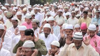 Eid namaz at the friday mosque  Jama Masjid Delhi [upl. by Akcinahs758]