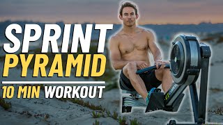 10 Minute Rowing Sprint Workout THE PYRAMID [upl. by Panter94]