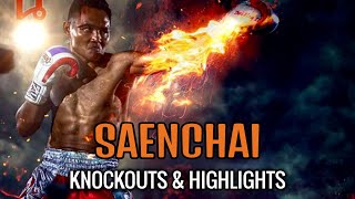 Muay Thai Master vs Foreign Challengers Saenchai Knockouts amp Highlights [upl. by Amend]