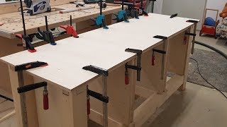 DIY  Werkstatt Tisch  einfache Werkbank selber bauen [upl. by Ahsinrad894]