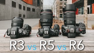 Canon EOS R3 vs R6 vs R5  which cameras suits you better [upl. by Limay]