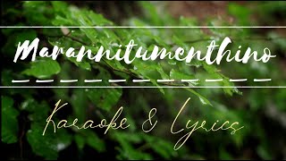 Marannittumenthino  Karaoke with Lyrics  Unplugged Sebin Xavier [upl. by Nuyh602]