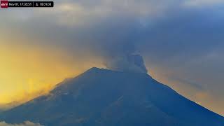 Nov 1 2024 Significant Eruption of Popocatépetl Volcano Mexico in 4K Ultra HD [upl. by Llebanna216]