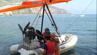 deltaplano gommone volante con raf a palinuro [upl. by Eivi]