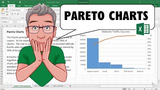 Create Pareto Charts in Excel 2016 [upl. by Riatsala]