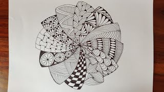 Zentangle art  Doodle Patterns  Zendoodle [upl. by Ytsanyd]