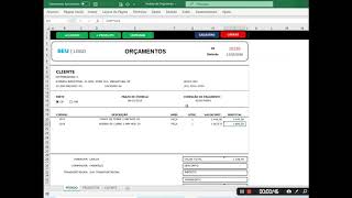 Modelo Orçamento para imprimir em Excel [upl. by Acenahs]