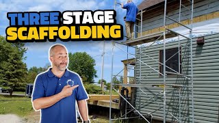 How to Assemble Scaffolding  3 Stage System [upl. by Akinot]