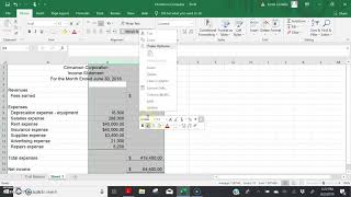 Preparing Financial Statements on Excel [upl. by Anwaf543]