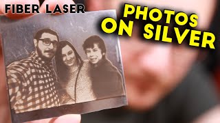 How to Engrave PHOTOS on Silver  Fiber Laser Tutorials [upl. by Ailla]