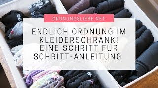 Endlich Ordnung im Kleiderschrank [upl. by Roxine]