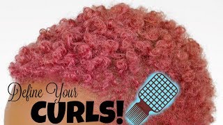 Defining Curls With Afro Twist Comb [upl. by Anikram499]