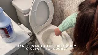 Best Toilet Cleaner How to Use Safety Foam [upl. by Giffard]