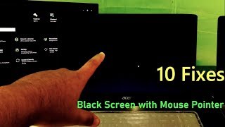 How to Fix Black Screen with Mouse Pointer Problem on Windows 10 10 Fixes [upl. by Aholah]